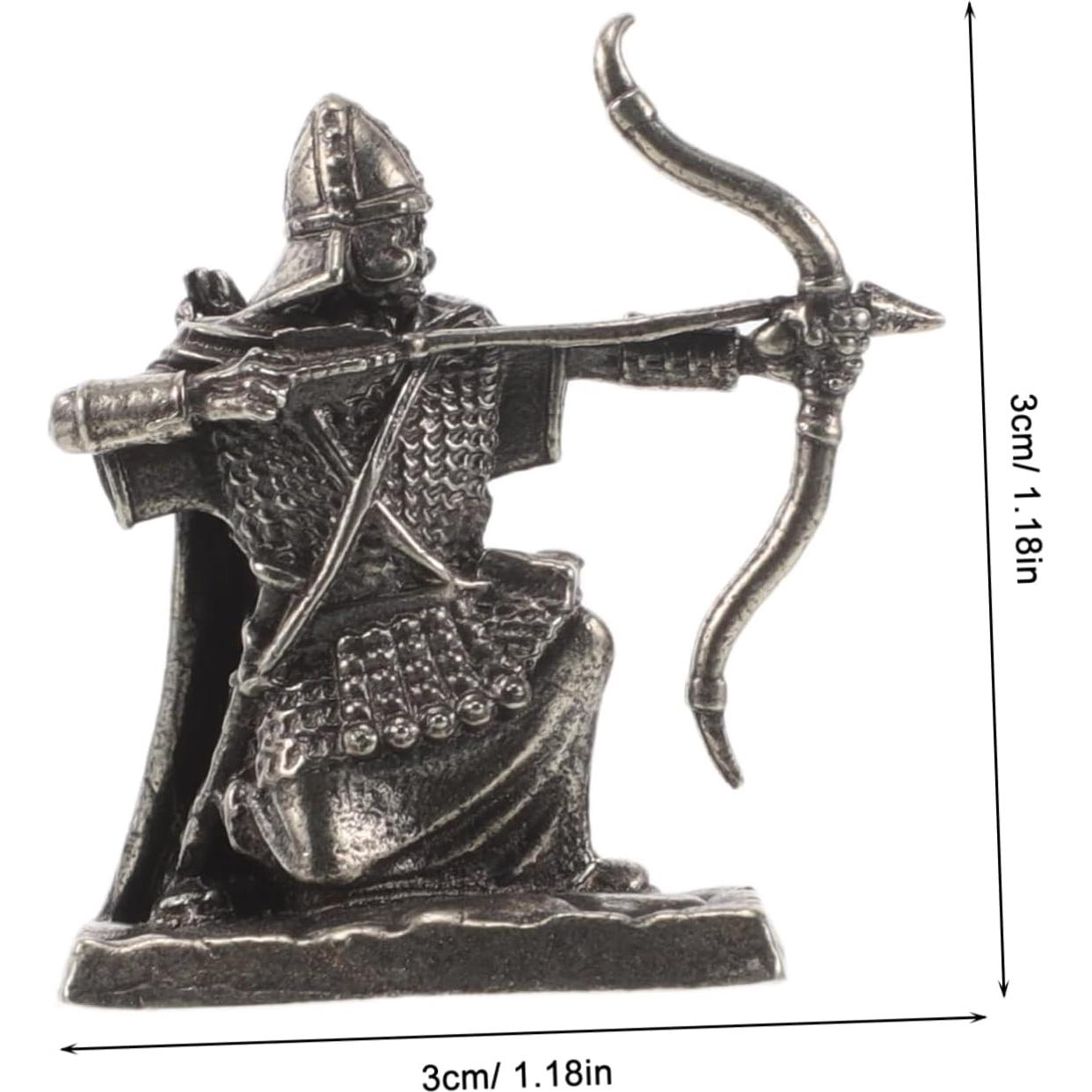 Estatuilla Caballero Vintage Ibasenice 3x3x1.5cm Decoración