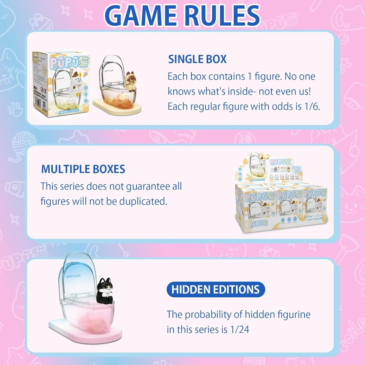 Caja Sorpresa de Gato Choco Teddy - Soporte para Teléfono Mini