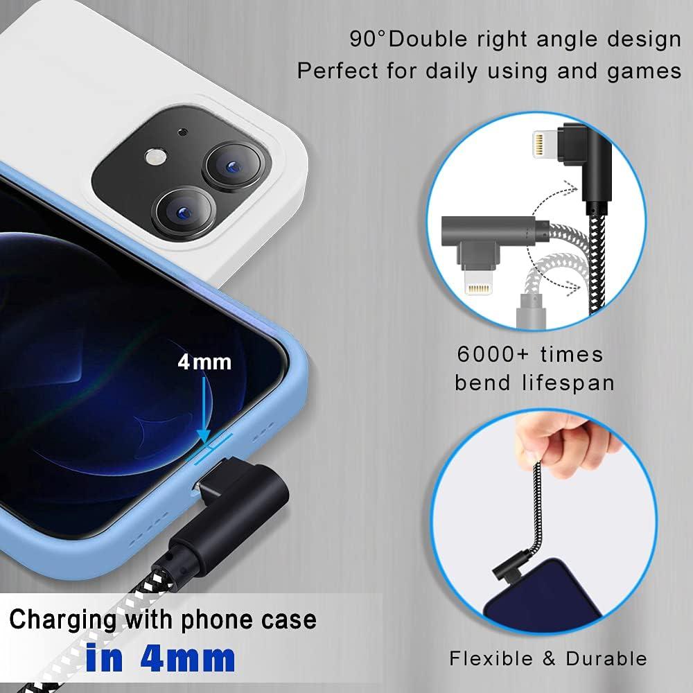 Cargador Lightning OCEEK MFi 3 Cables 3/6/10FT Nylon Trenzado