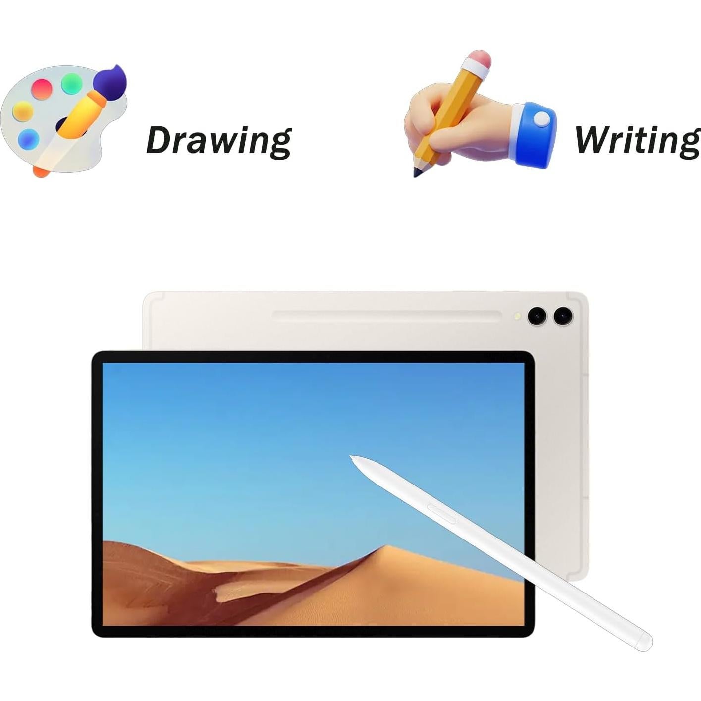 2 Stylus Alovexiong S Pen Beige para Samsung Galaxy Tab S9