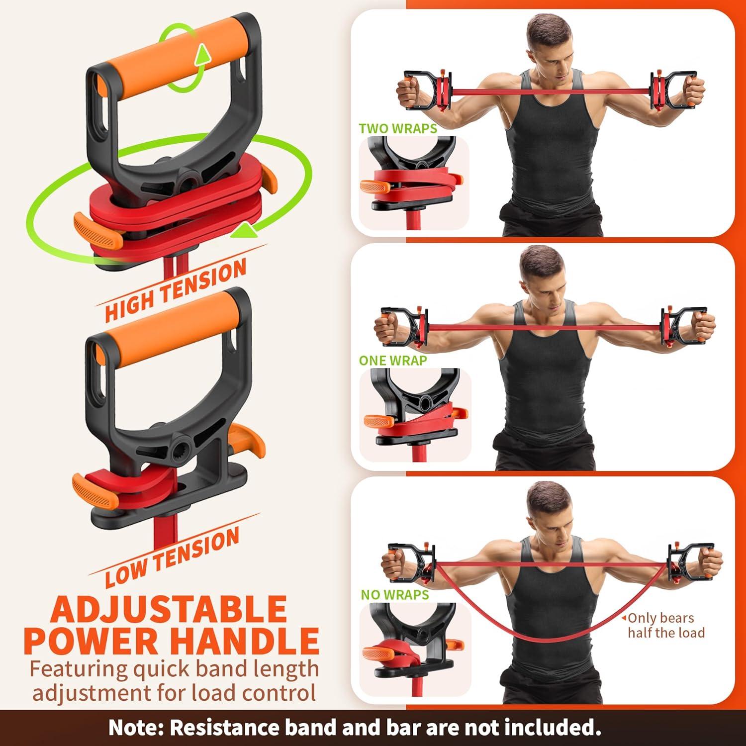 Banda de Resistencia Ajustable Northdeer con Mangos Potencia