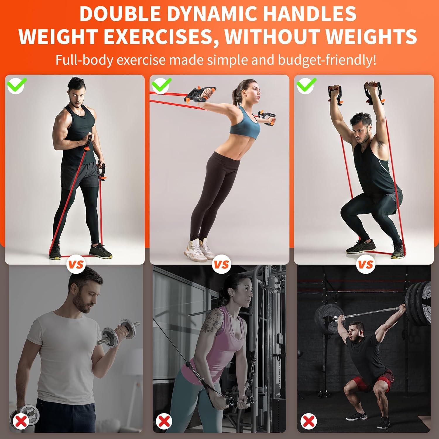 Banda de Resistencia Ajustable Northdeer con Mangos Potencia