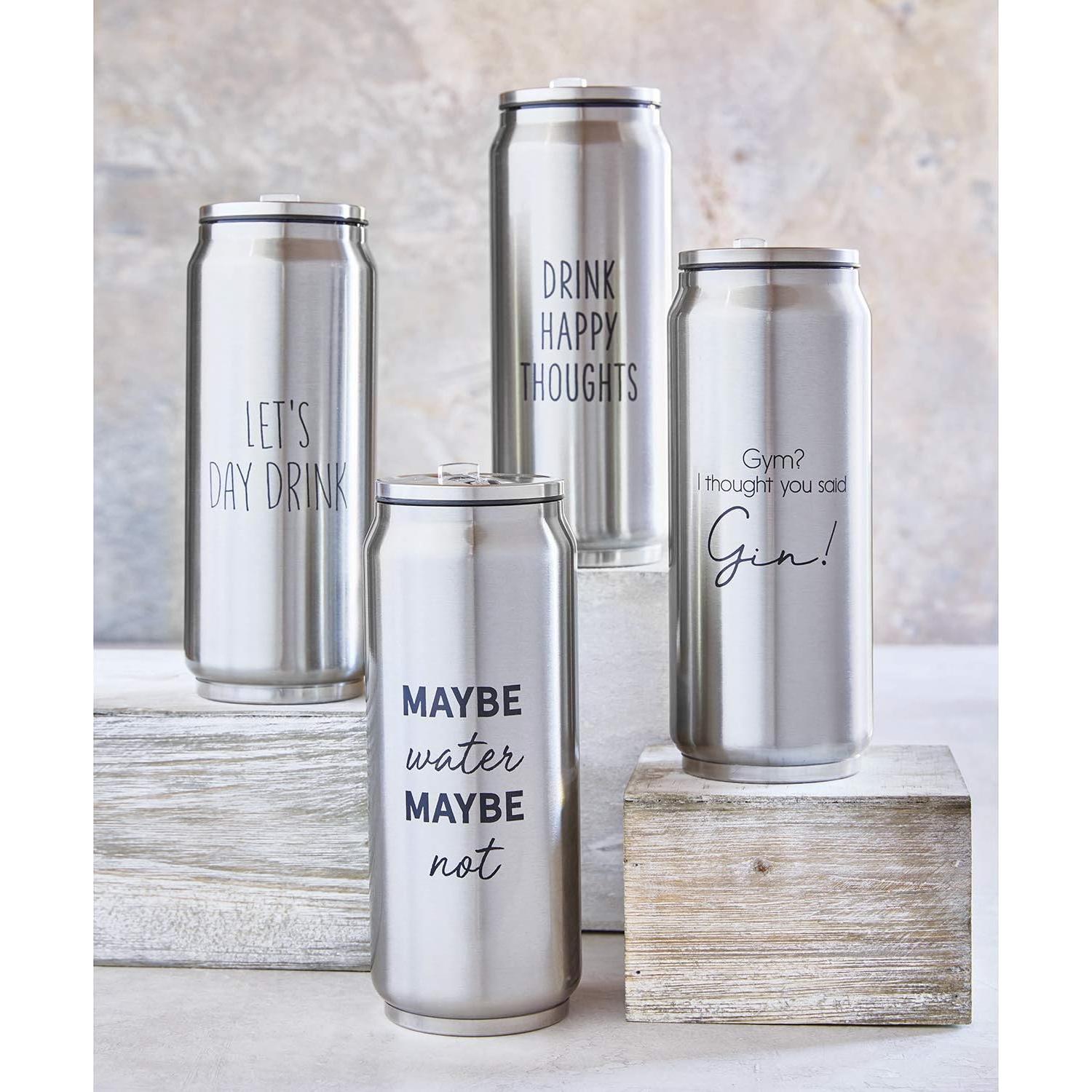 Lata Térmica Aislada SIPS Bebidas Acero Inoxidable 355ml