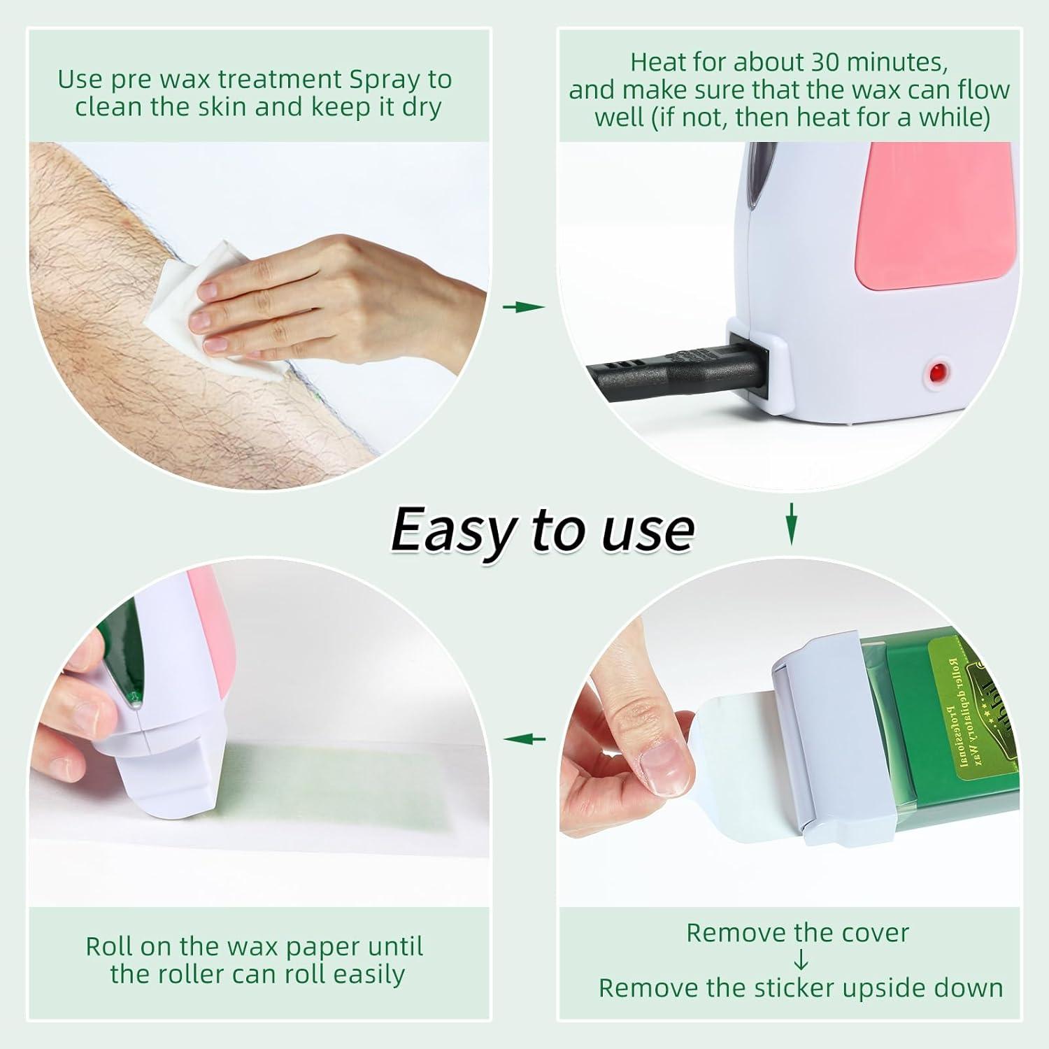 Kit de Cera para Depilación Liddy Dance 100g x 2 para Piel Sensible