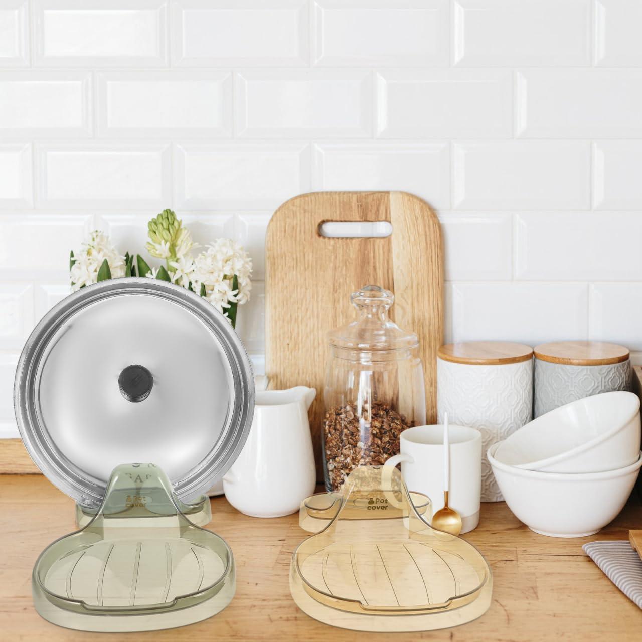 Soporte Multifuncional para Tapas de Olla Zerodeko 2 Pcs 18.5x14x6 cm