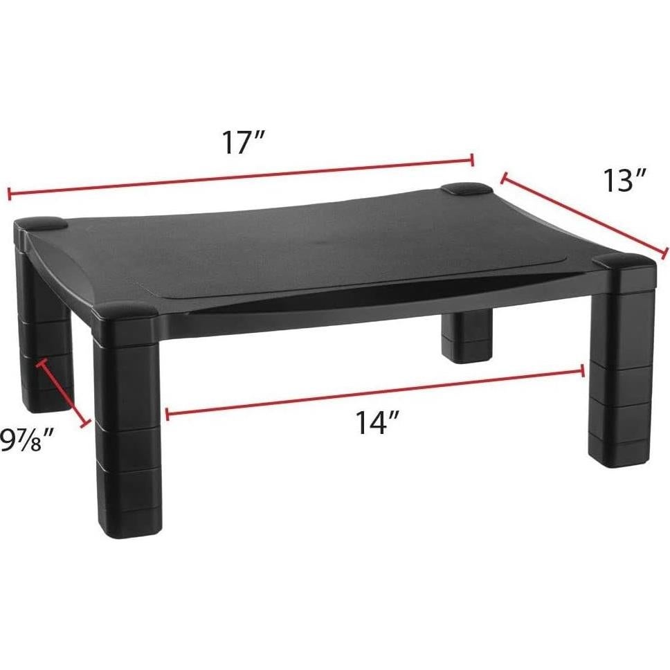 Soporte de Monitor Ajustable Kantek MS400, Negro, 1.4 kg