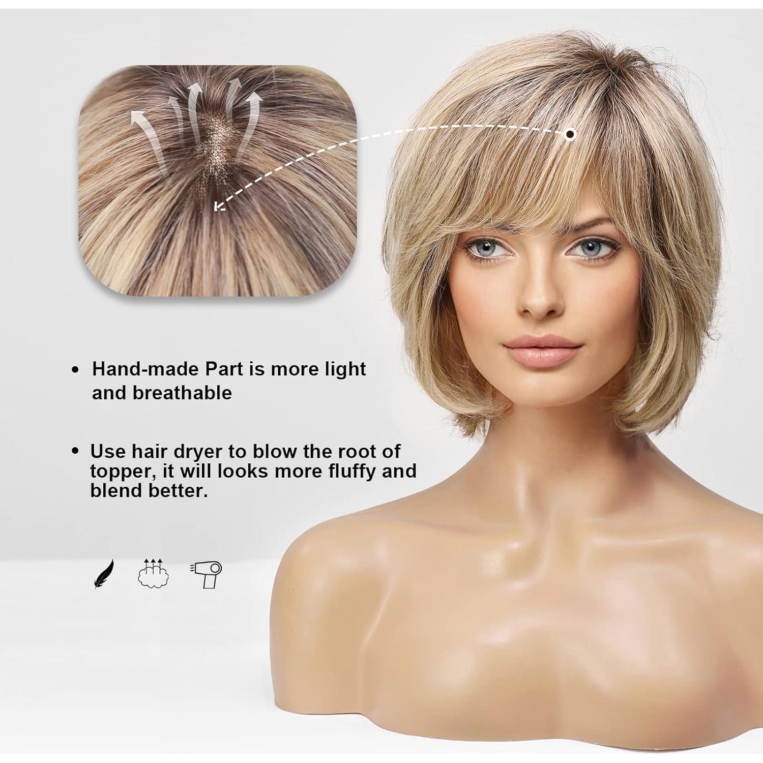 Peluca de Encaje Frontal EMMOR 100% Cabello Humano Ondas