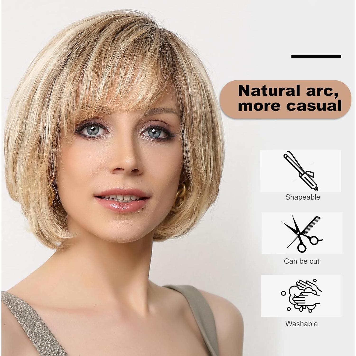 Peluca de Encaje Frontal EMMOR 100% Cabello Humano Ondas