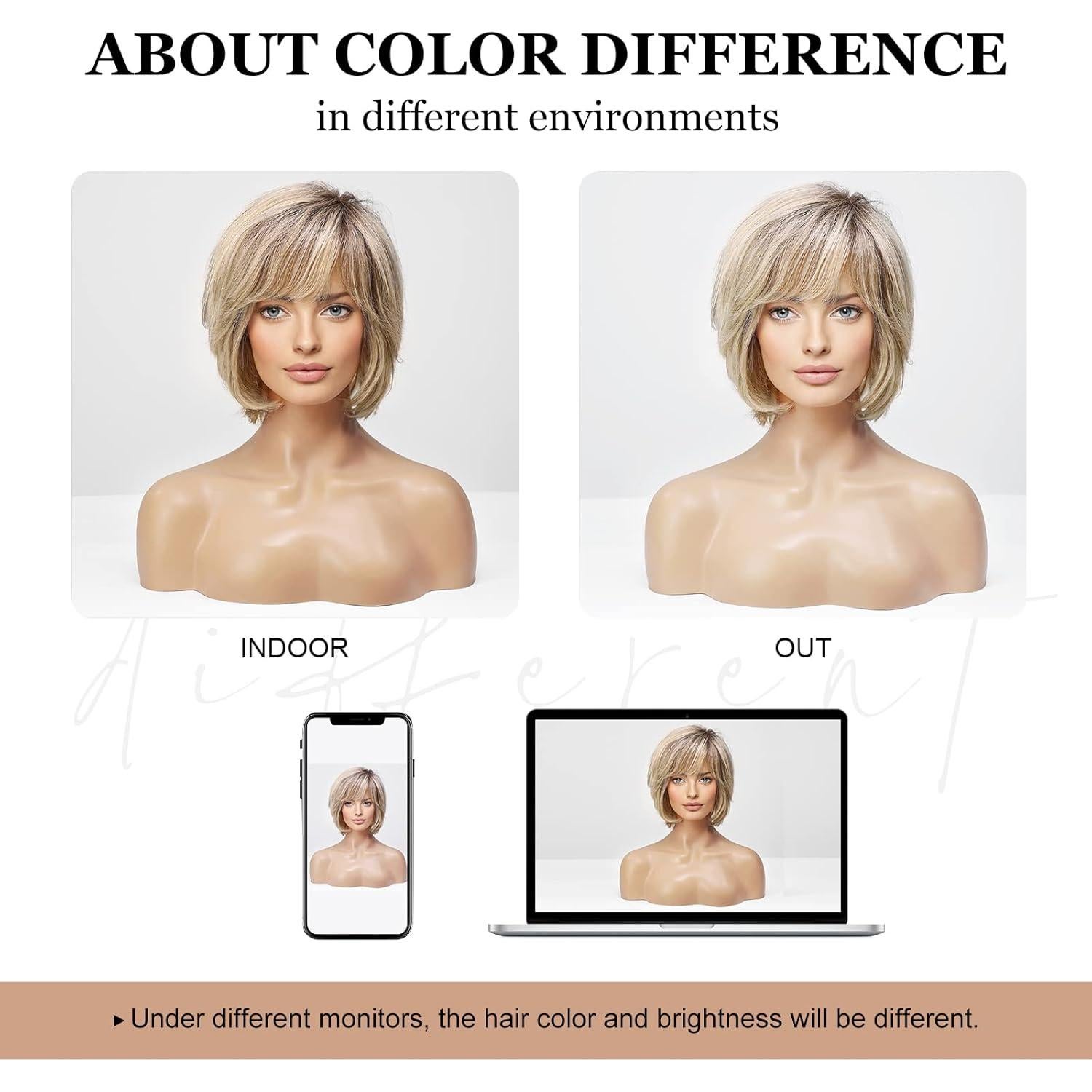 Peluca de Encaje Frontal EMMOR 100% Cabello Humano Ondas