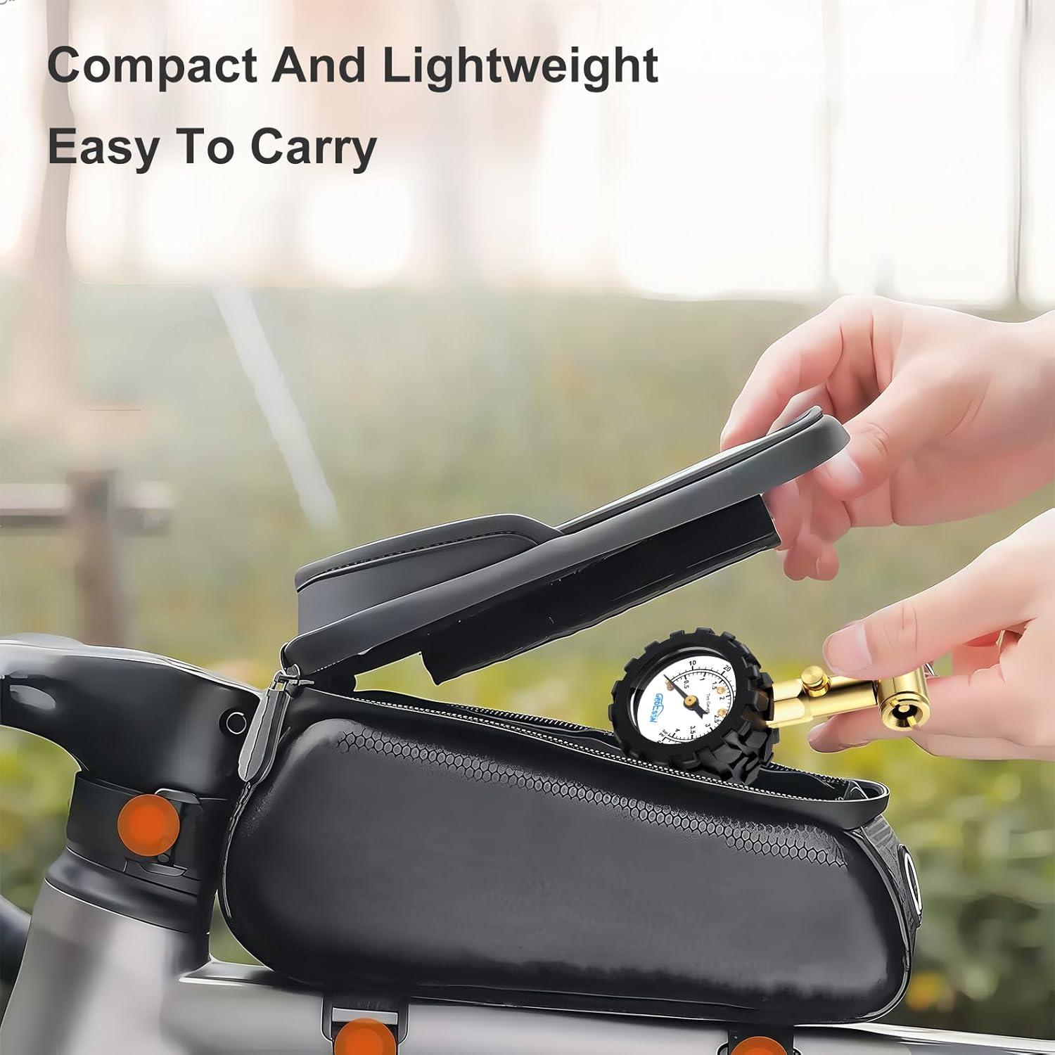 Medidor de Presión de Neumáticos GODESON 0-60 PSI Doble Válvula