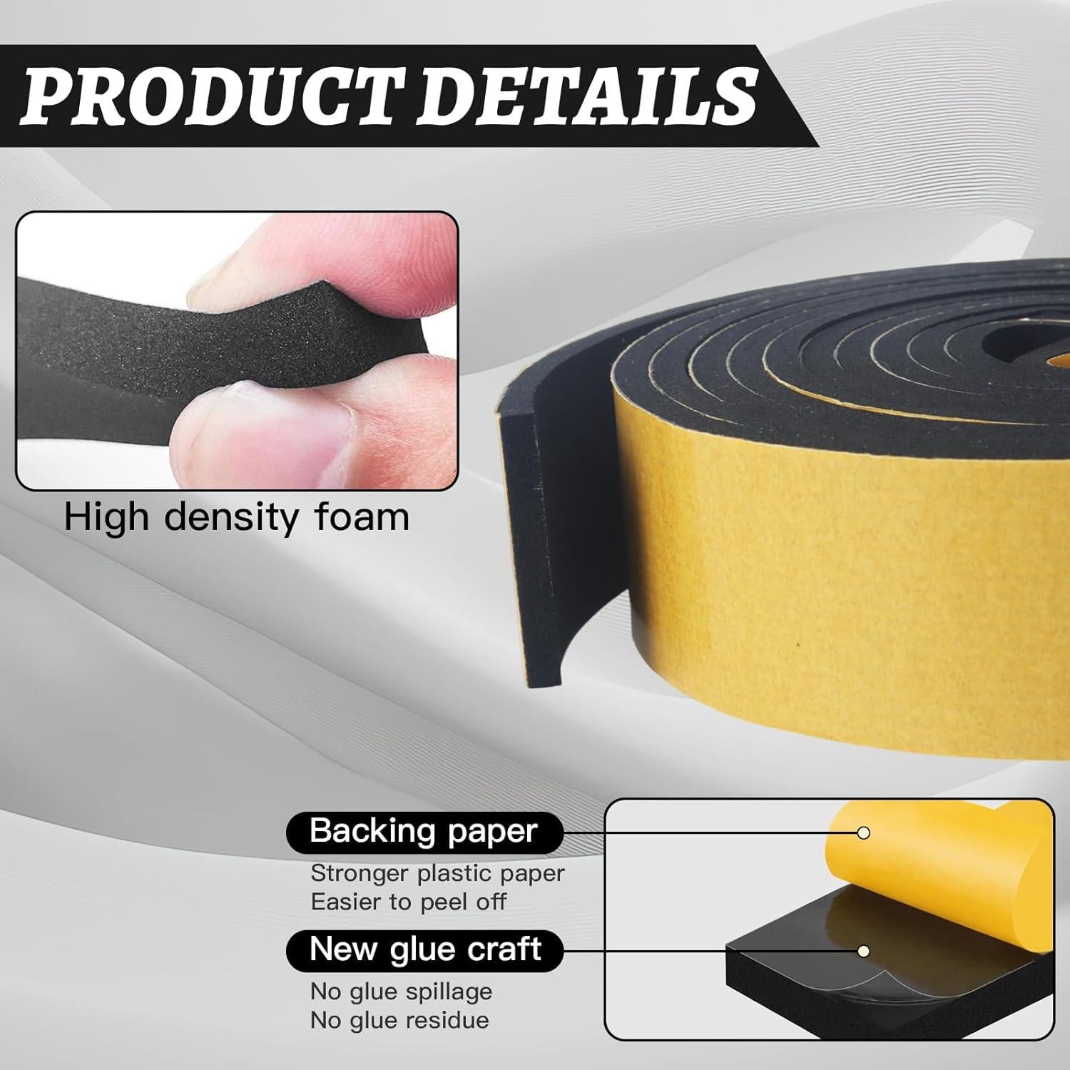 Cinta de Espuma Adhesiva CR 2.6cm x 0.3cm x 4m Amarillo