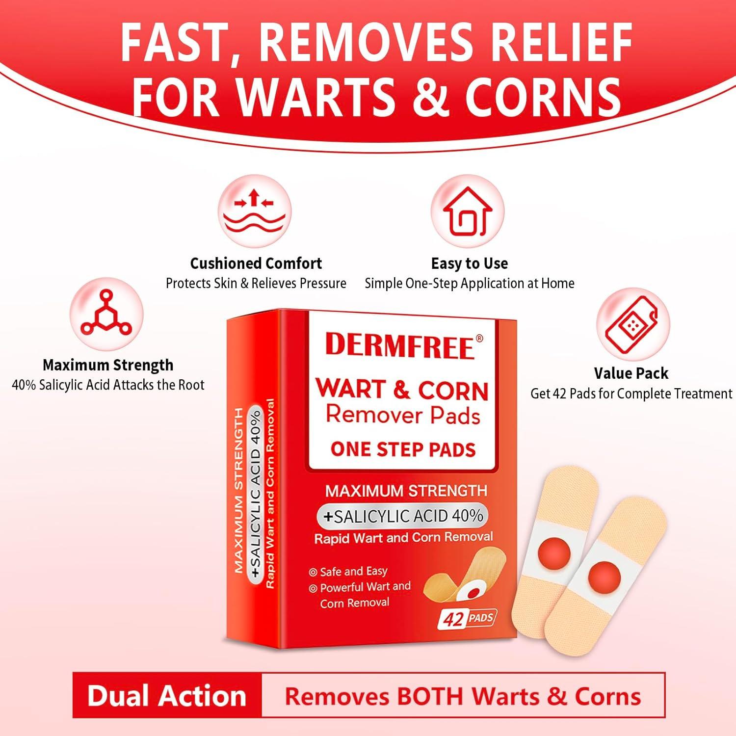 Parche Removedor de Callos Dermfree 42 Piezas 40% Ácido Salicílico
