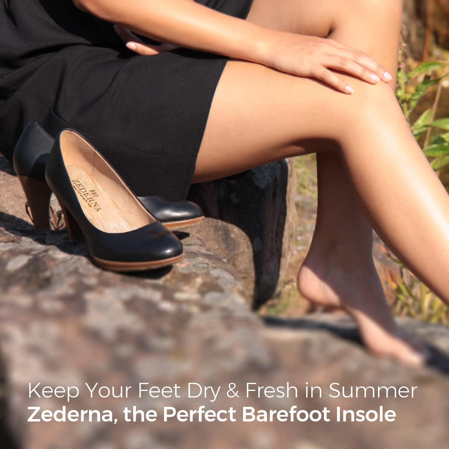 Plantillas de Madera de Cedro Zederna 3 Paquetes para Olor de Pies