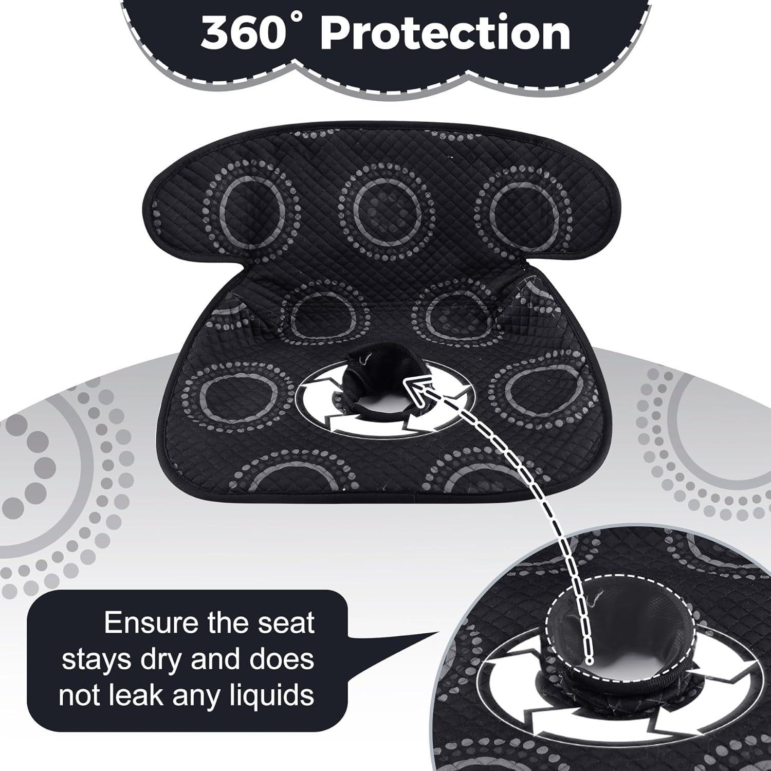 Protector de Asiento de Auto LITTOBEBE Negro Impermeable