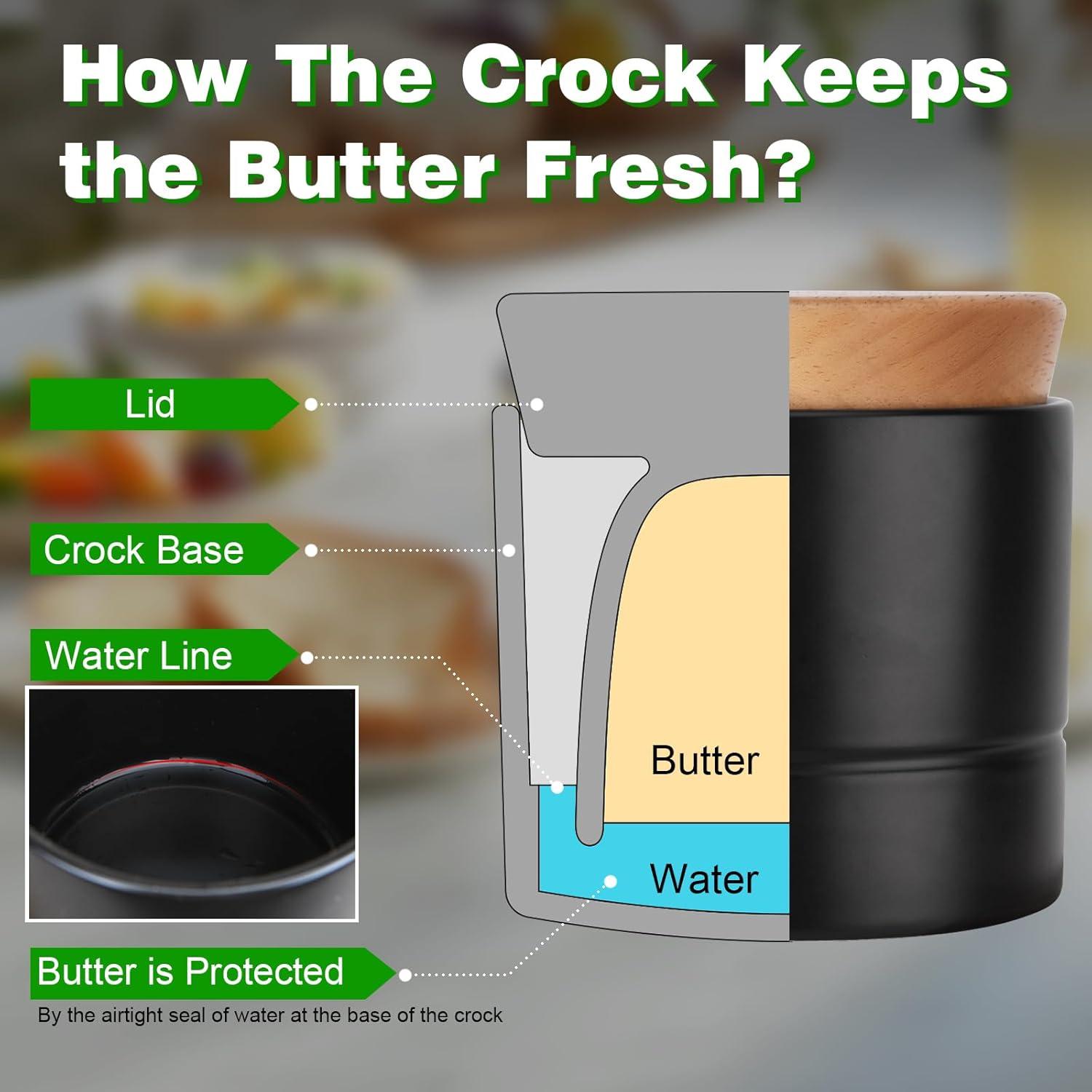 Tazón de Mantequilla Samseel con Tapa de Madera 125g Negro Mate