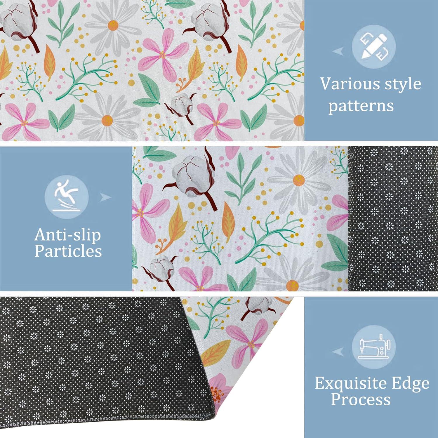 Alfombra Interior Rectangular VODRM Queso 74.9x43.2cm Antideslizante