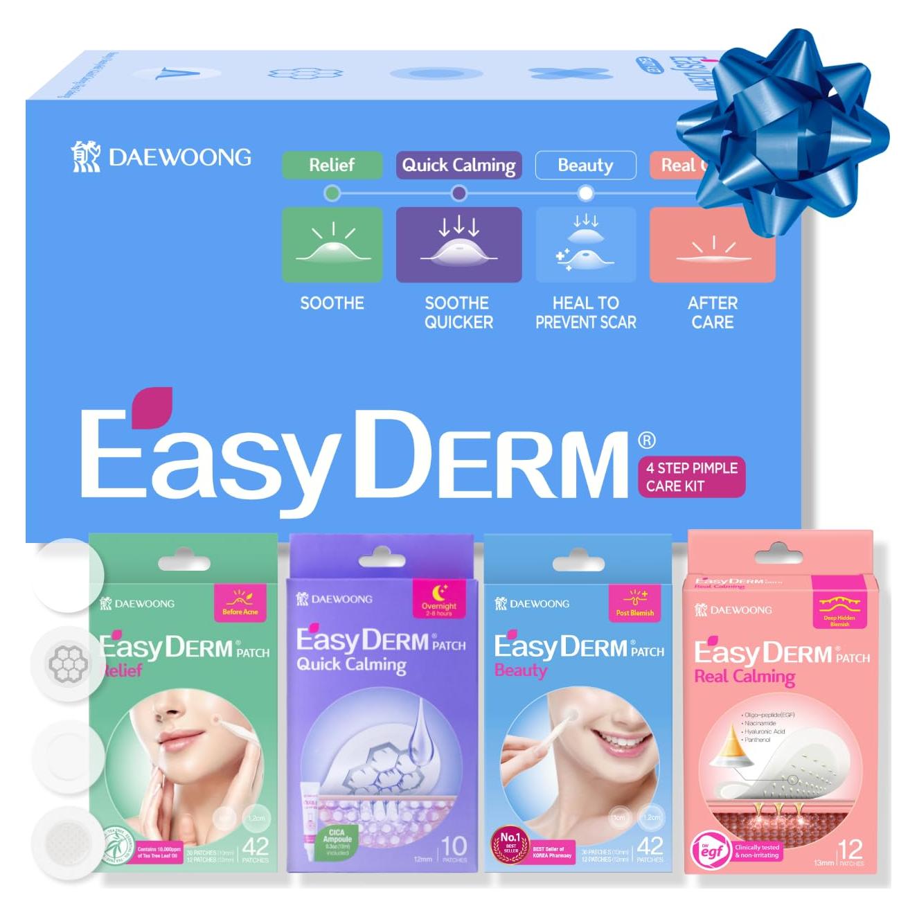 Conjunto de Parches para Granos Easyderm Daewoong 4 Tipos