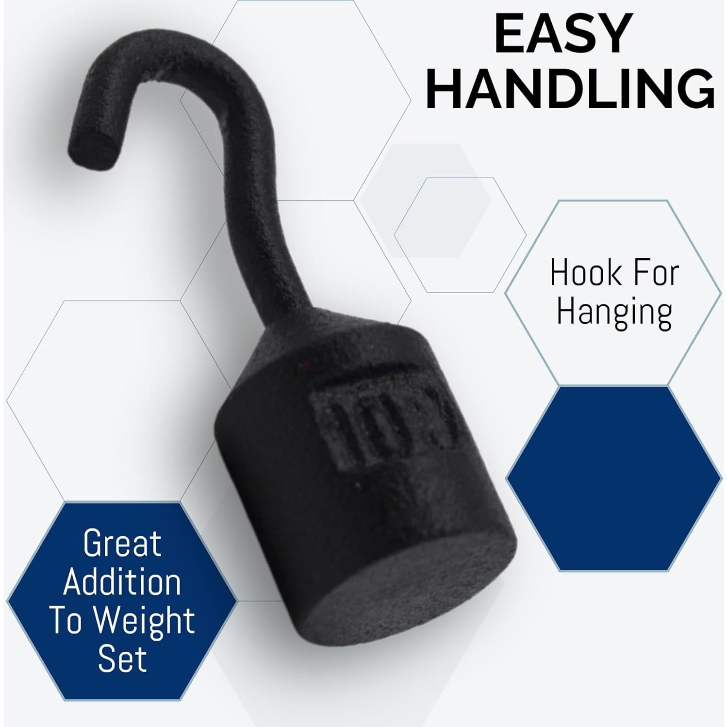 Peso Enganchado Eisco Labs 10g Cilíndrico Hierro con Gancho