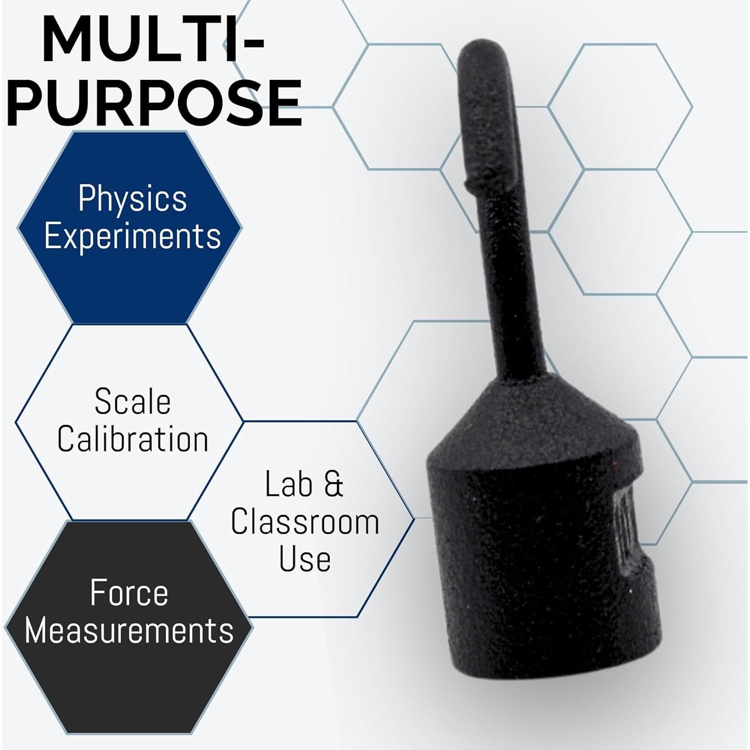 Peso Enganchado Eisco Labs 10g Cilíndrico Hierro con Gancho