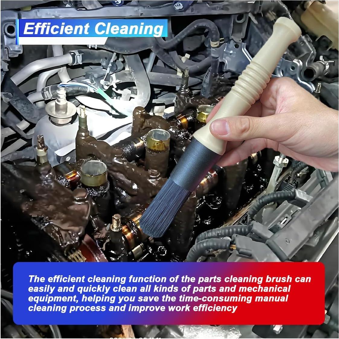 Cepillo de Limpieza de Piezas de Automóvil UHANBUT 25cm Beige/Negro