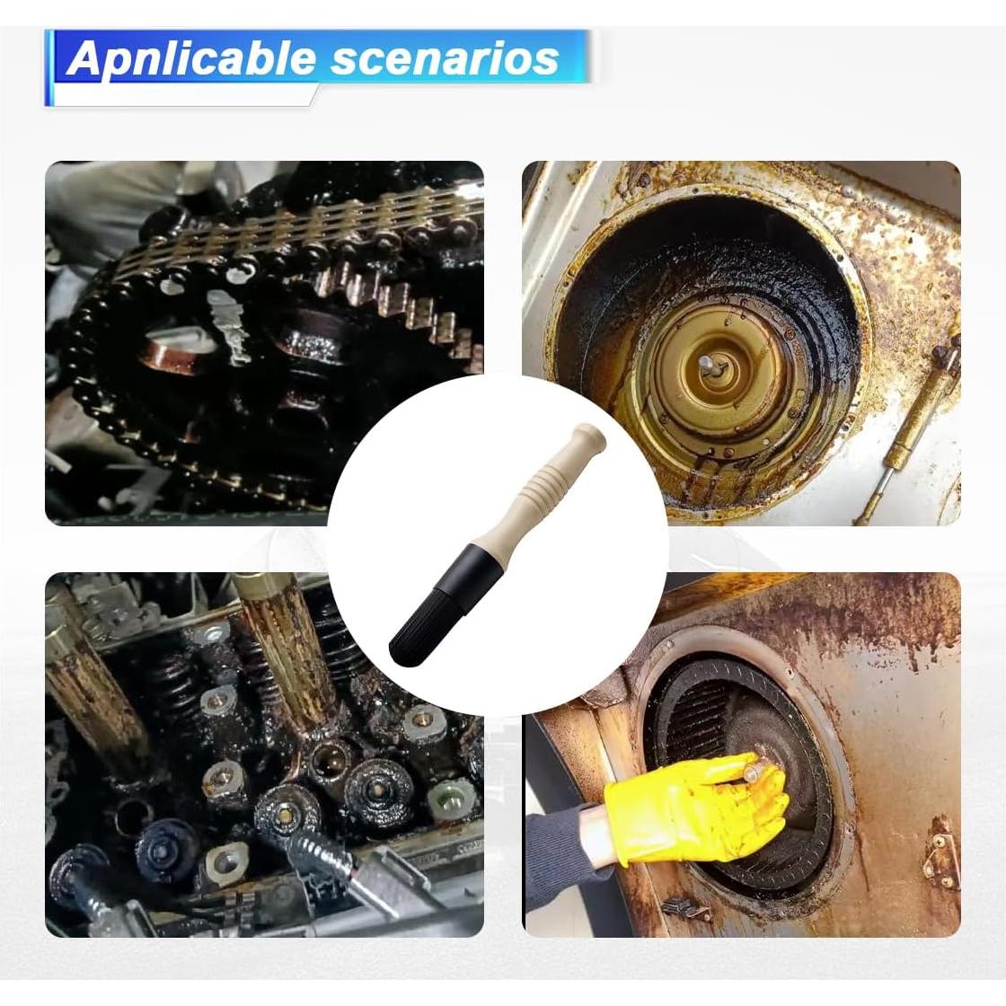 Cepillo de Limpieza de Piezas de Automóvil UHANBUT 25cm Beige/Negro