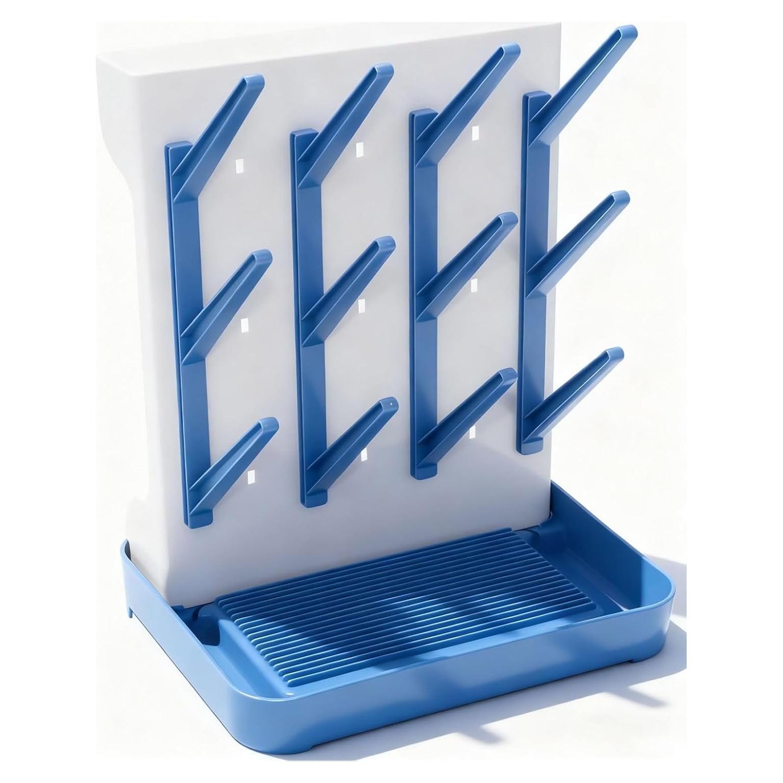 Soporte Secado Biberones Ariseno Azul - Organizador Antideslizante