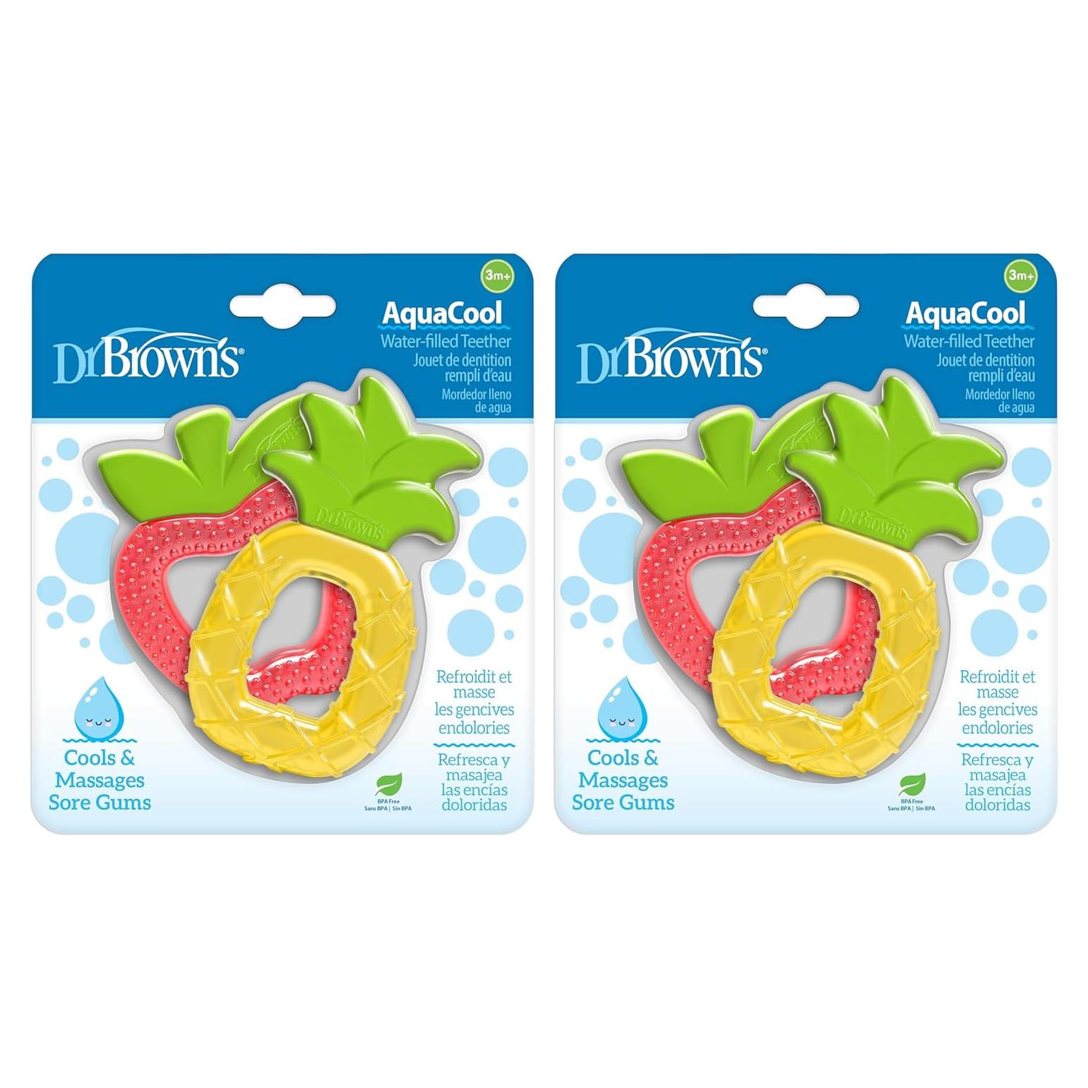 Mordedor para Bebé Dr. Brown's AquaCool 4 Piezas Piña Manzana