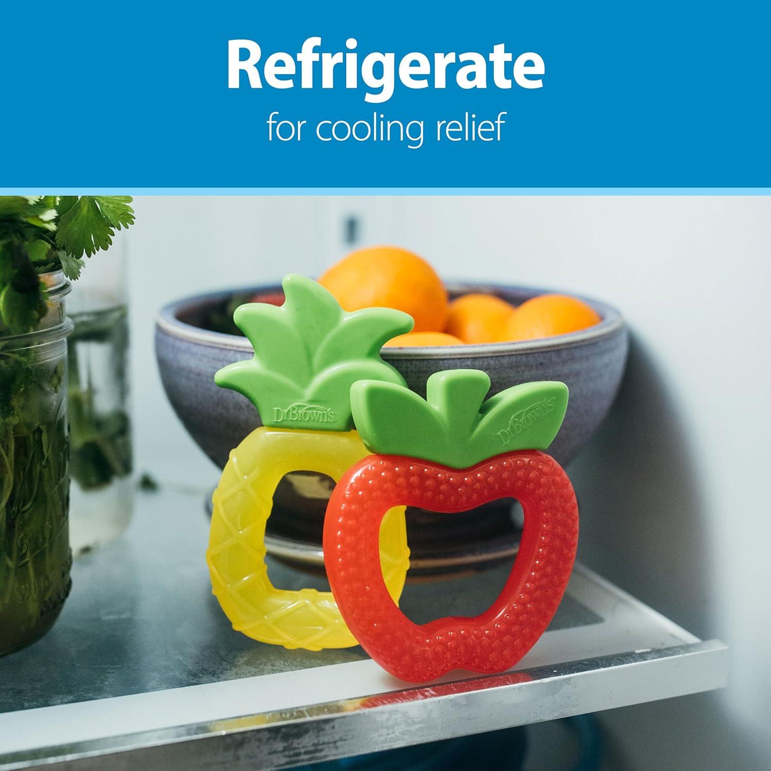 Mordedor para Bebé Dr. Brown's AquaCool 4 Piezas Piña Manzana