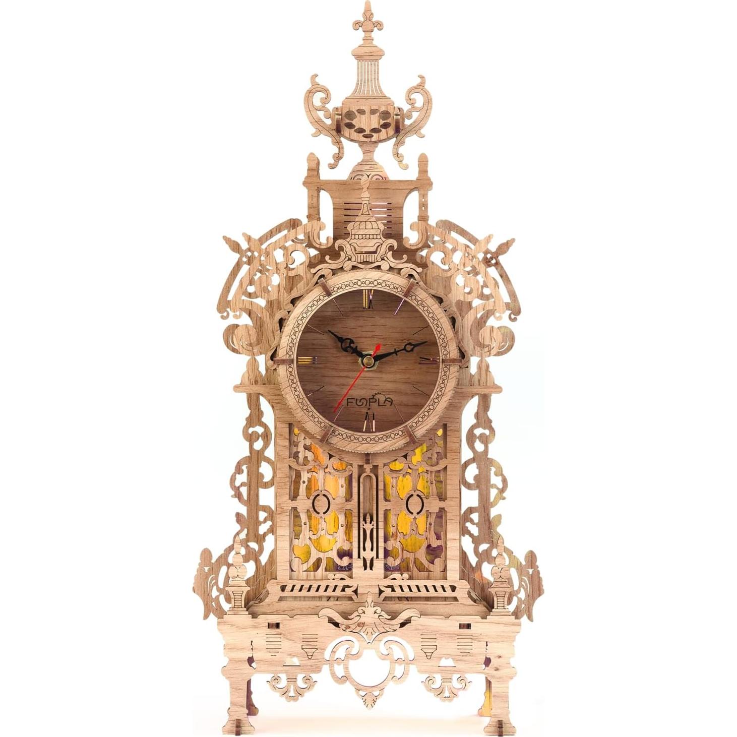 Reloj Torre LED 3D de Madera FUNPOLA - Puzzle DIY