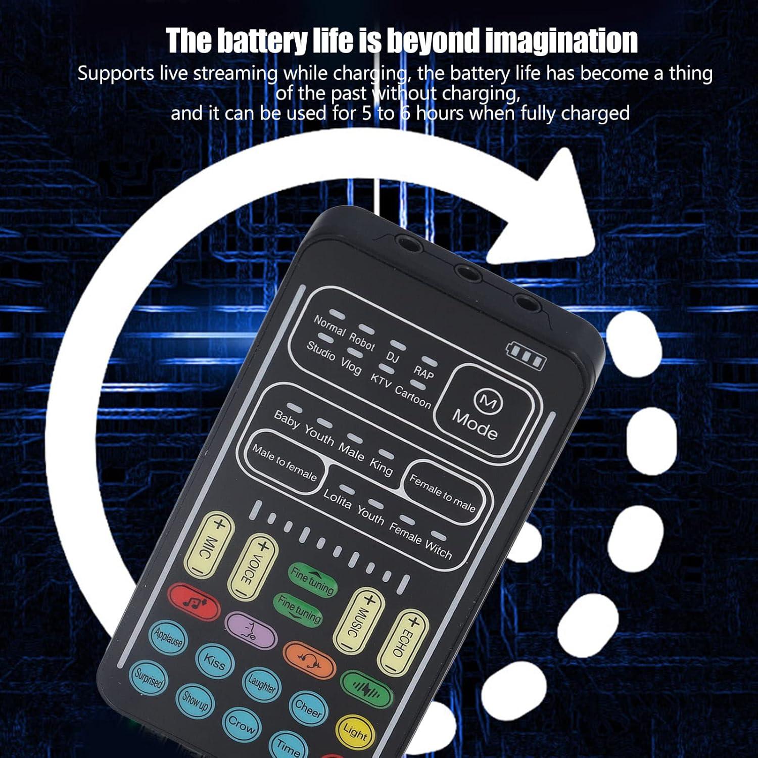 Cambiador de Voz Portátil Diyeeni con 8 Sonidos y Efectos