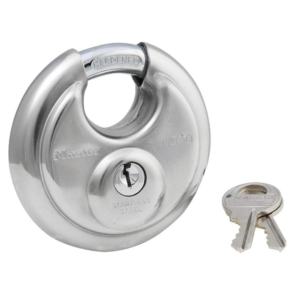 Cerradura de disco Master Lock 40DPF acero inoxidable 70mm