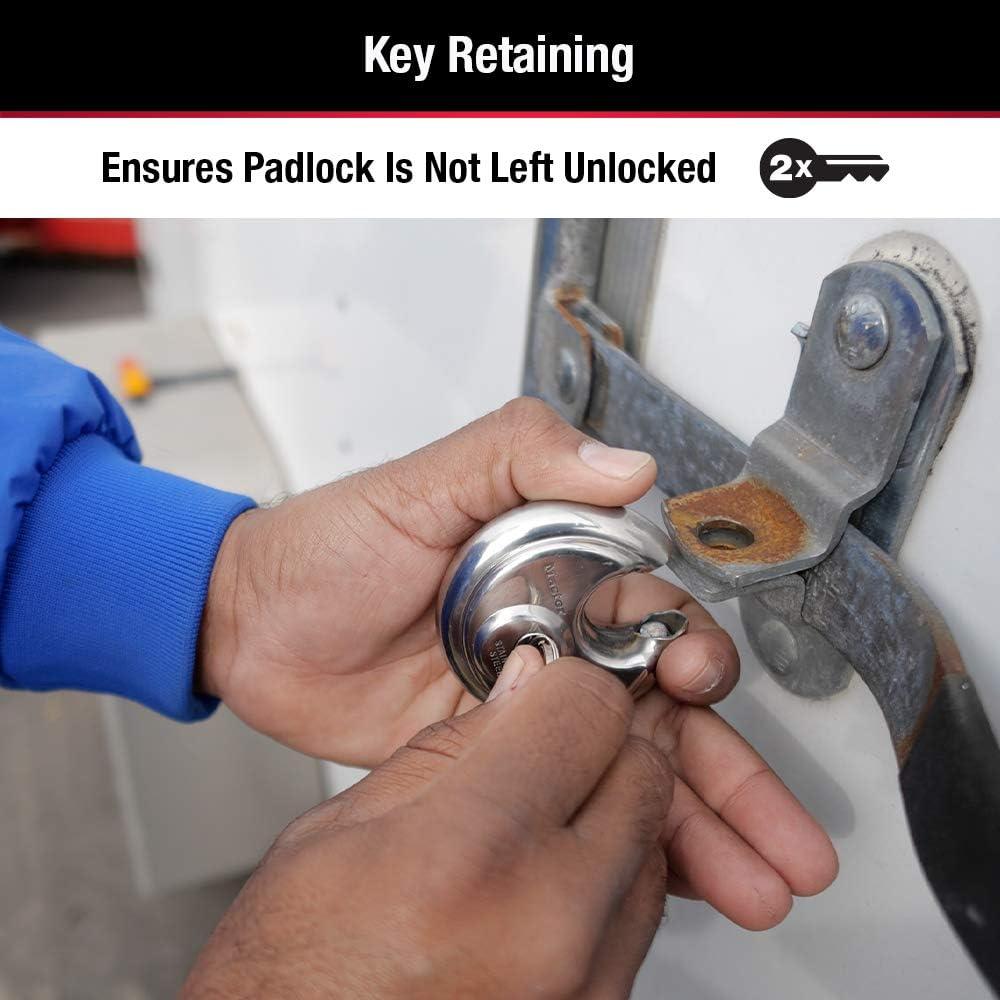 Cerradura de disco Master Lock 40DPF acero inoxidable 70mm