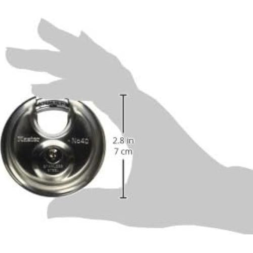 Cerradura de disco Master Lock 40DPF acero inoxidable 70mm