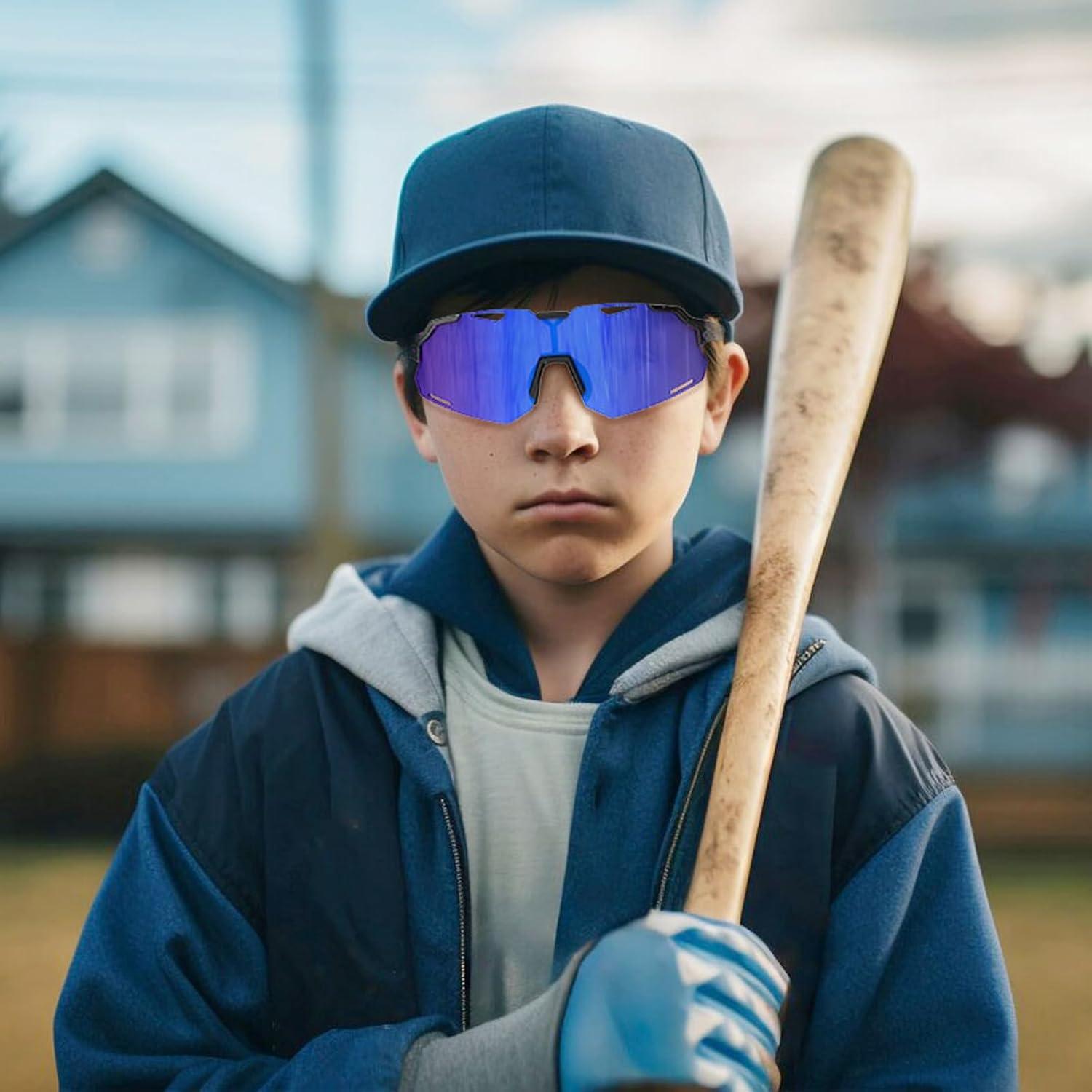 Gafas de Sol Polarizadas para Niños TR90 UV400 - Negroazul