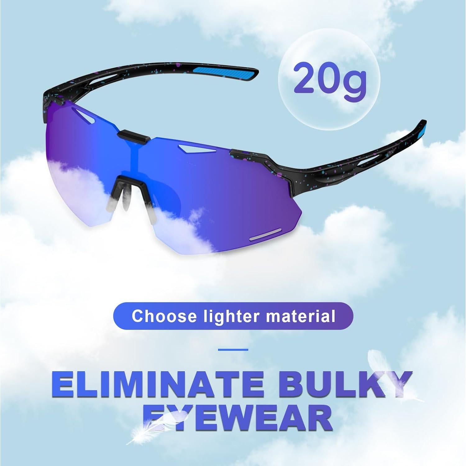 Gafas de Sol Polarizadas para Niños TR90 UV400 - Negroazul