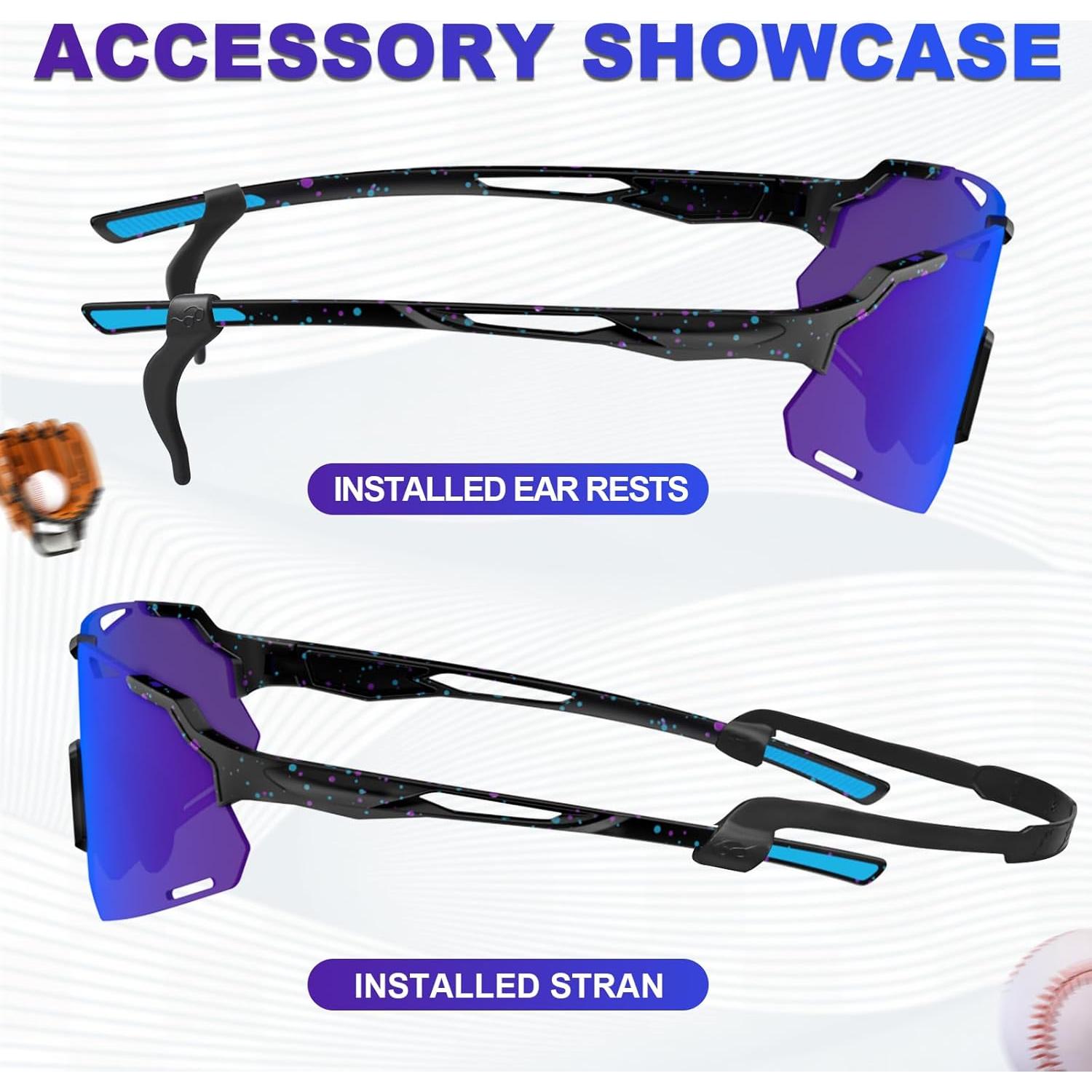 Gafas de Sol Polarizadas para Niños TR90 UV400 - Negroazul