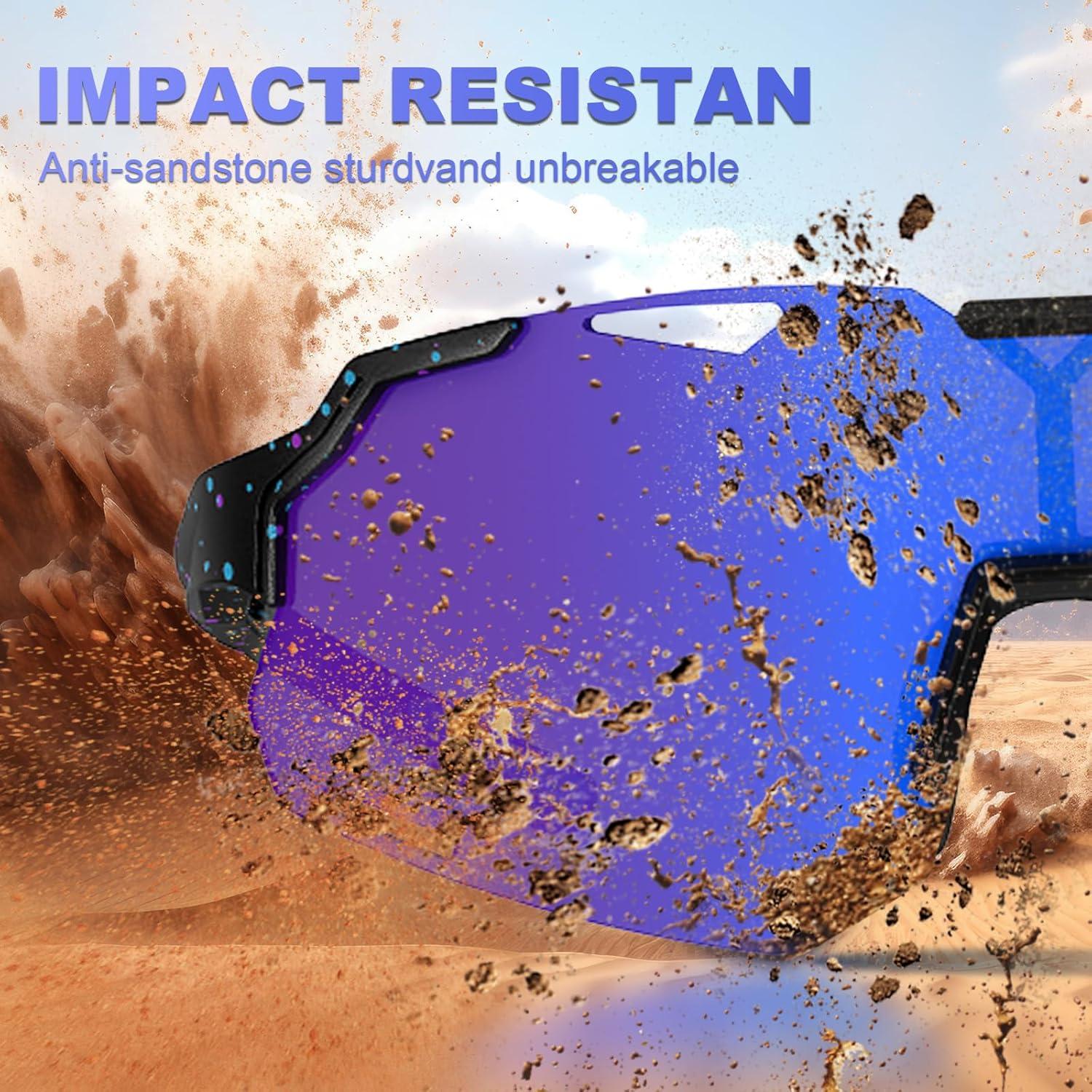 Gafas de Sol Polarizadas para Niños TR90 UV400 - Negroazul