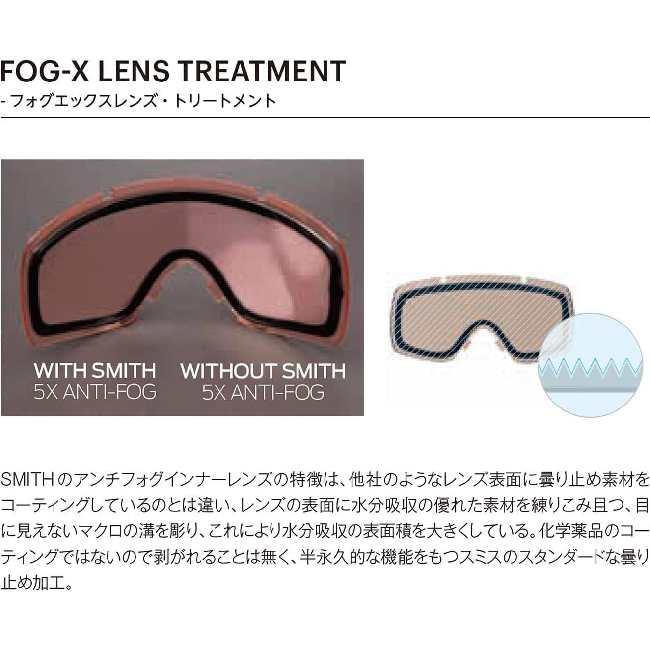 Gafas de Nieve Smith Frontier Ajuste Asiático Negro/Rojo