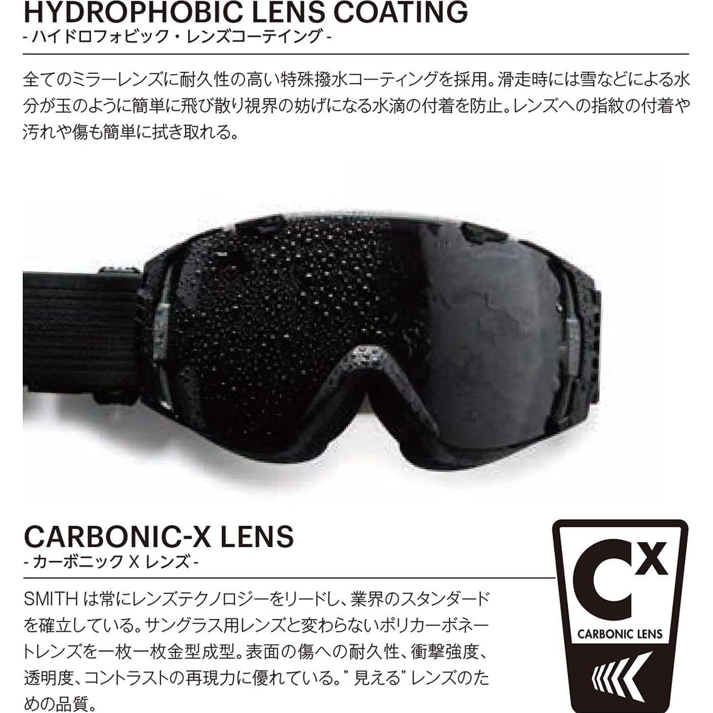 Gafas de Nieve Smith Frontier Ajuste Asiático Negro/Rojo