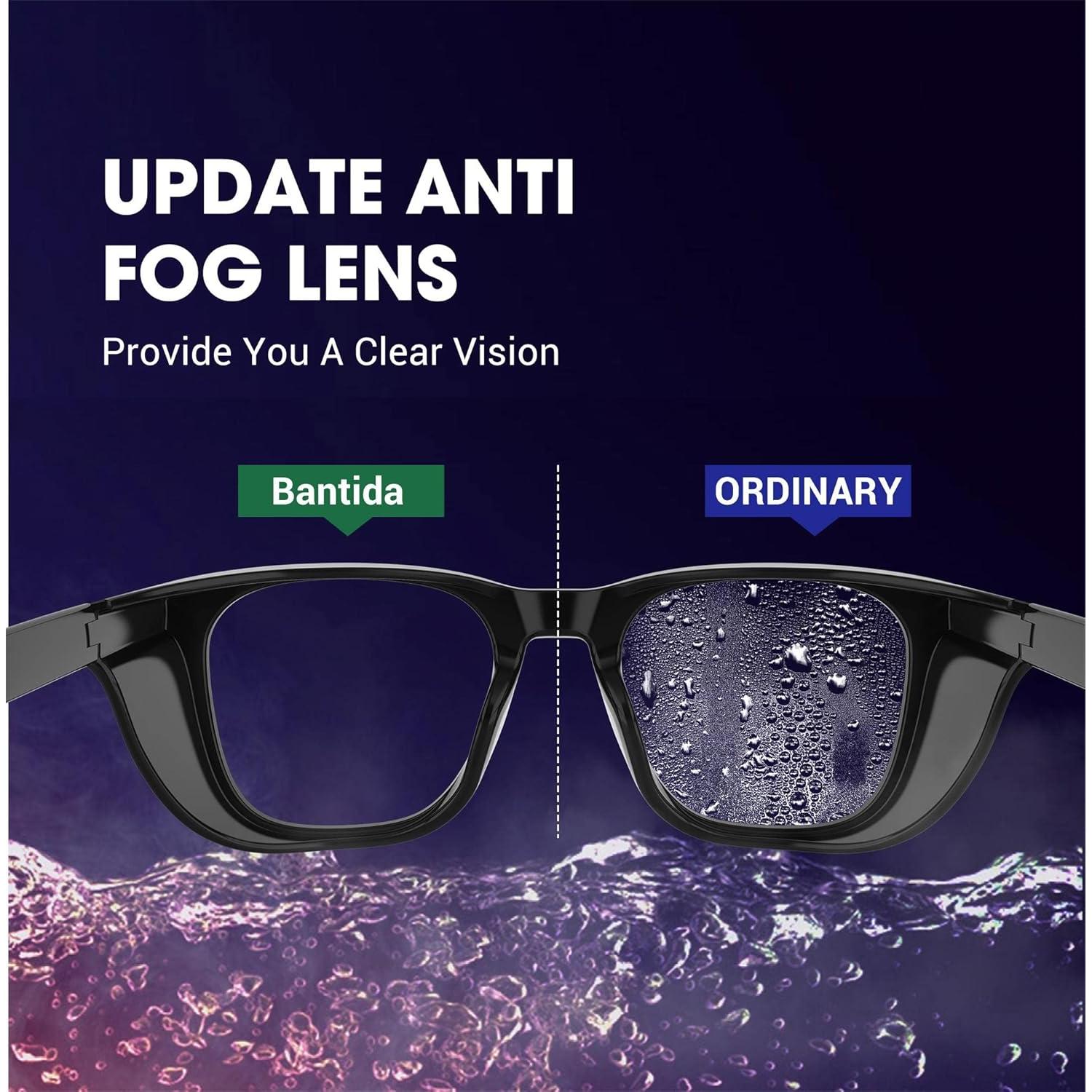 Gafas de Seguridad Antiempañante UV400 - Protección Luz Azul