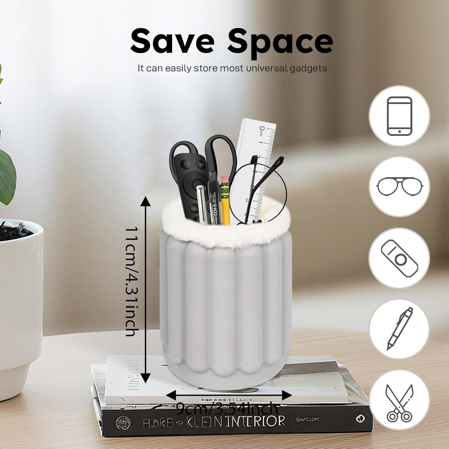 Soporte para Gafas OPULANE de Silicona con Forro de Felpa Gris