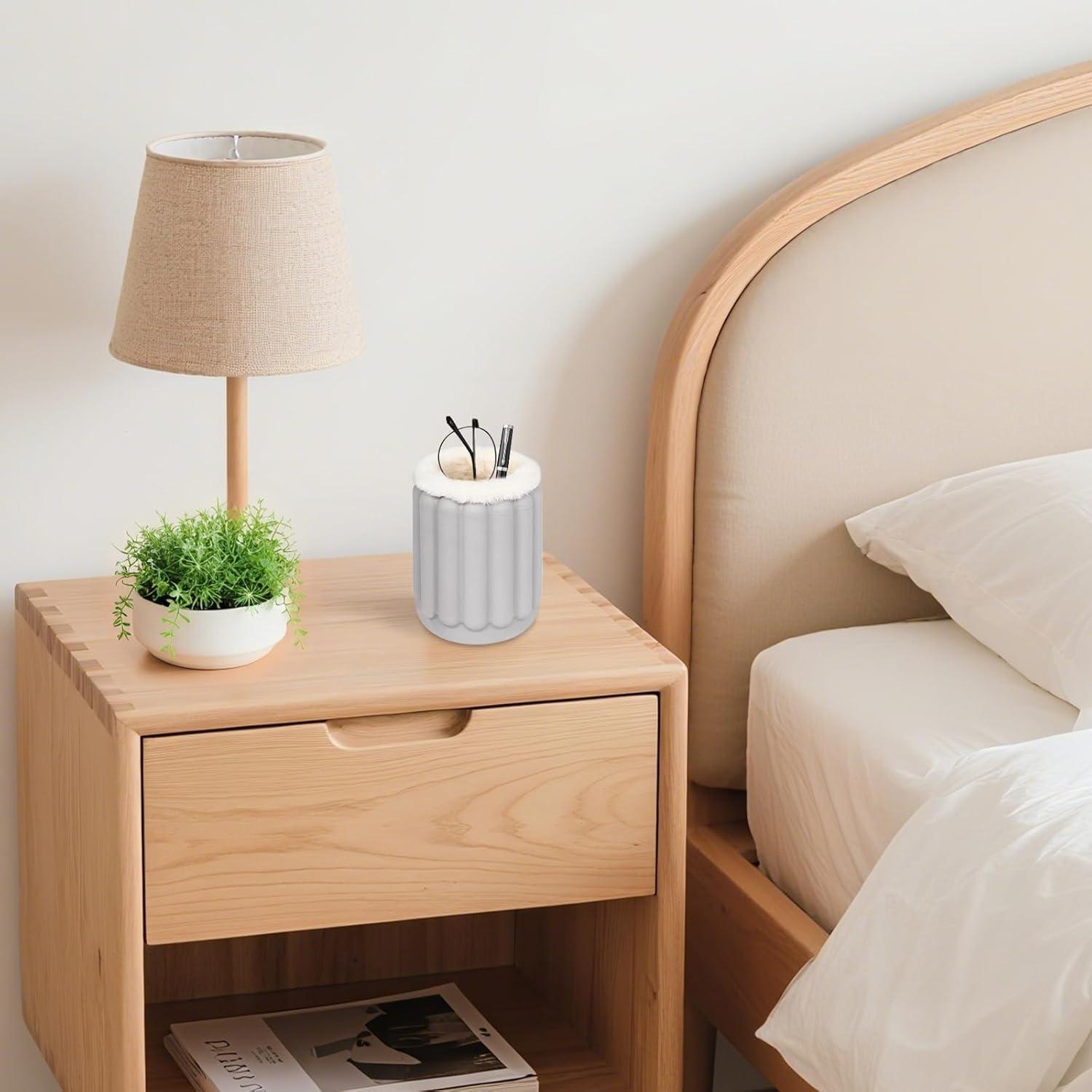 Soporte para Gafas OPULANE de Silicona con Forro de Felpa Gris