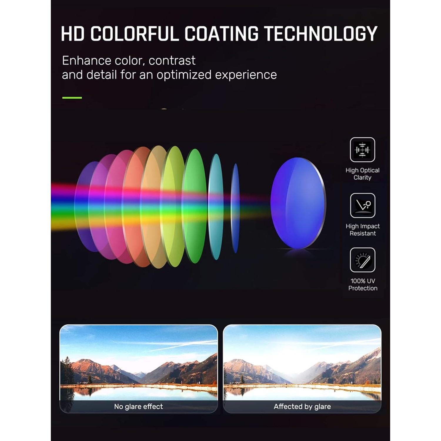 Gafas de Ciclismo BangLong Unisex con Protección UV400