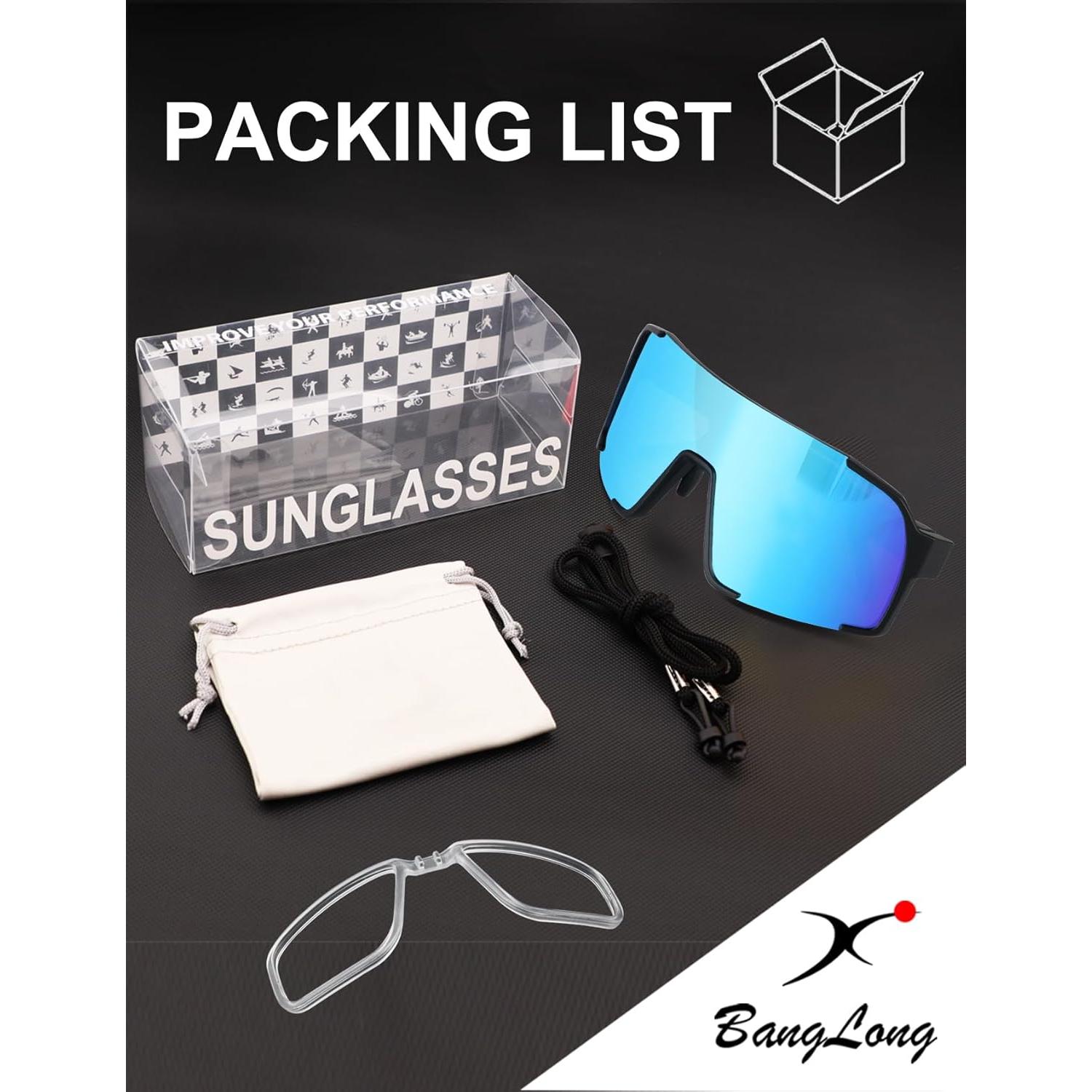 Gafas de Ciclismo BangLong Unisex con Protección UV400