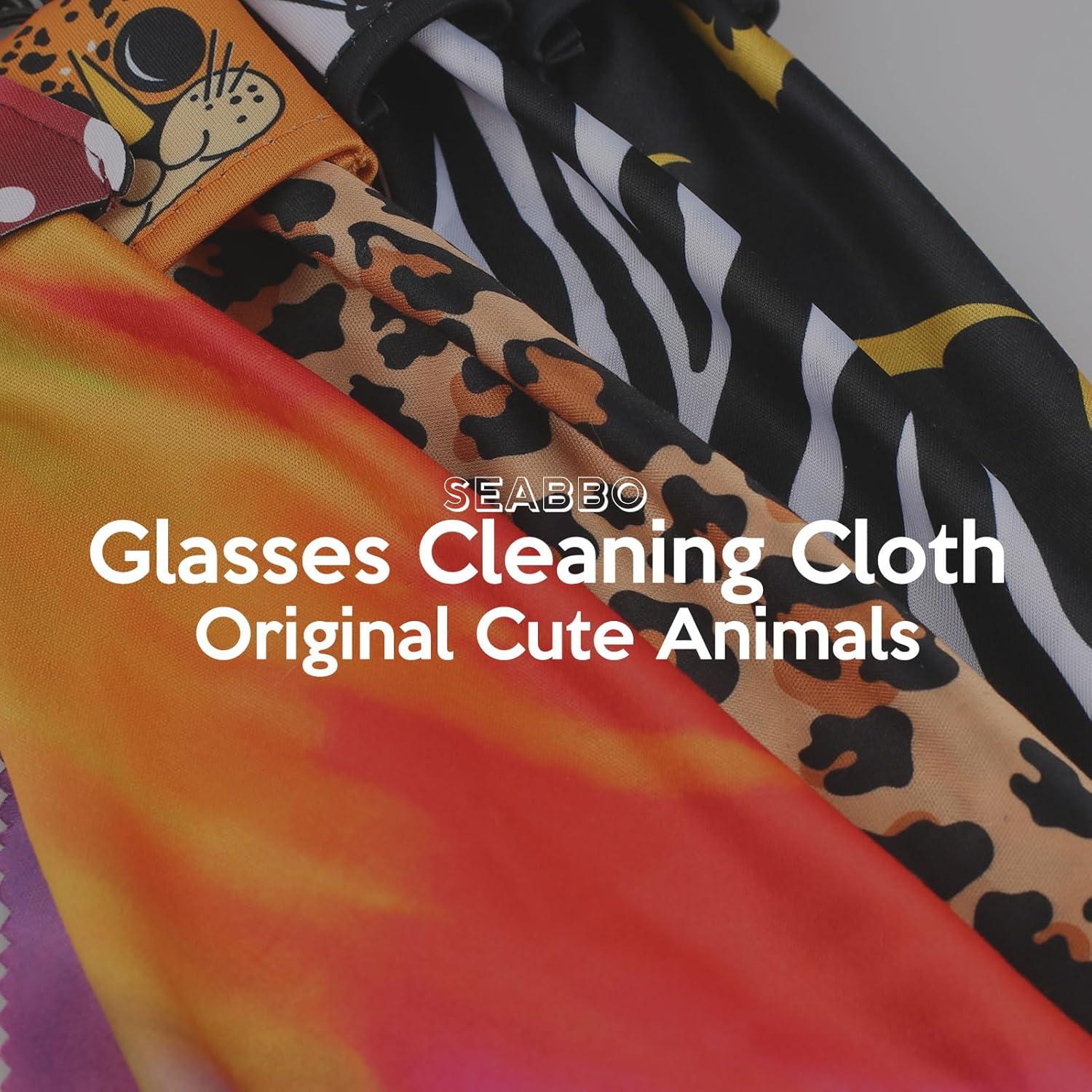 Paño de limpieza de gafas Seabbo 4PCS microfibra azul