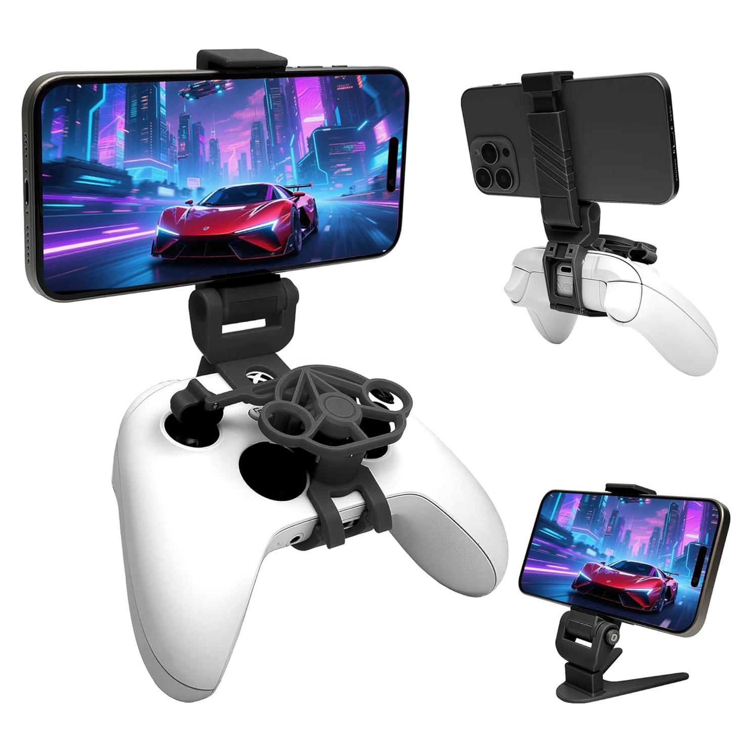 Mini Volante TXW con Soporte para Teléfono Xbox - Negro