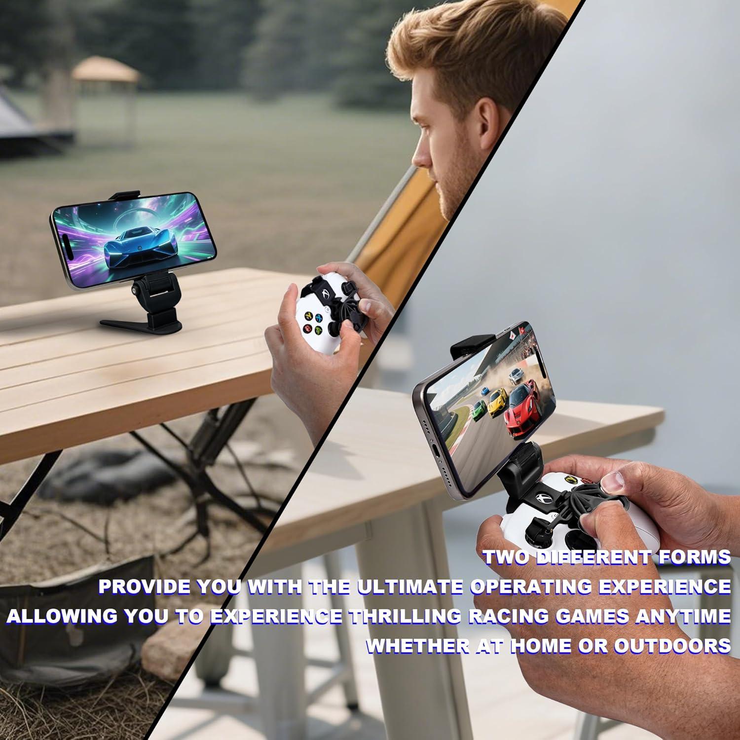 Mini Volante TXW con Soporte para Teléfono Xbox - Negro