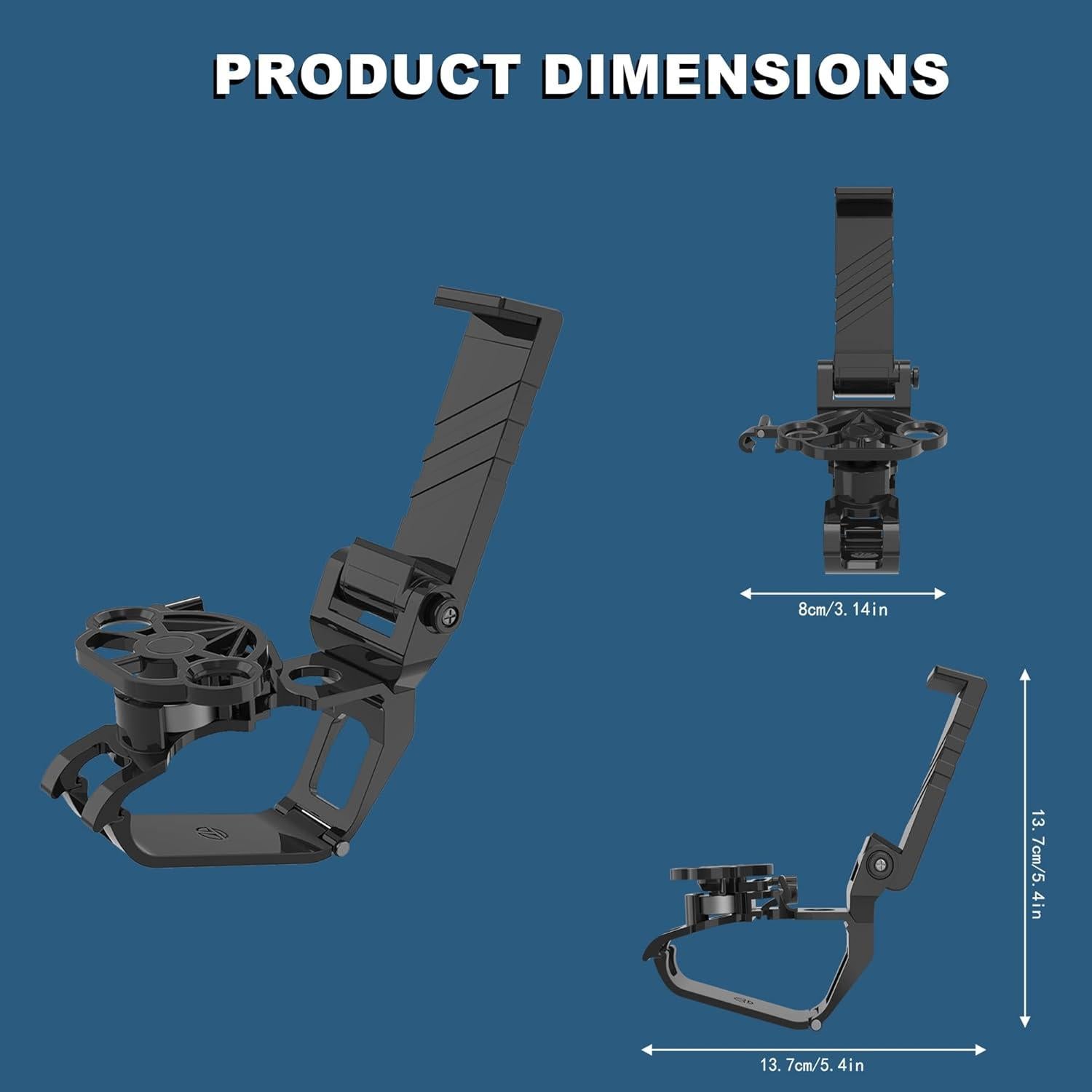 Mini Volante TXW con Soporte para Teléfono Xbox - Negro