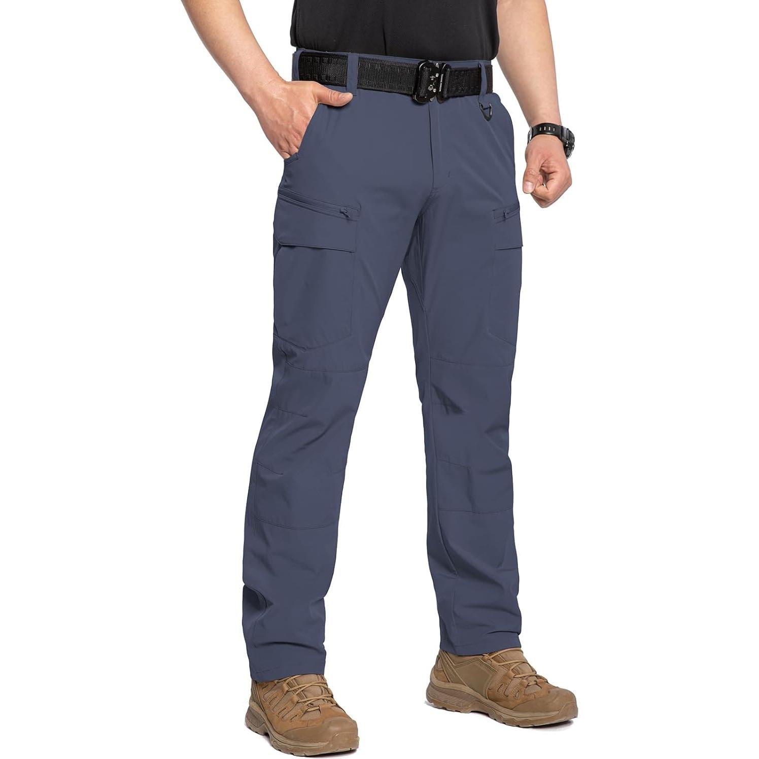 Pantalones Tácticos CARWORNIC Hombre Secado Rápido 9 Bolsillos