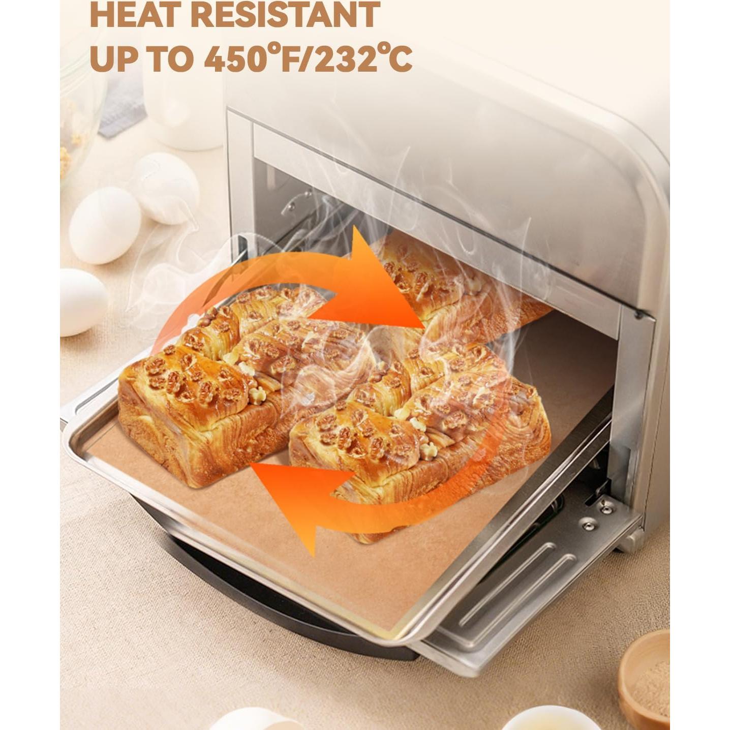 125 Forros de Papel Pergamino TCSNOE 8.5x13.2cm para Horno